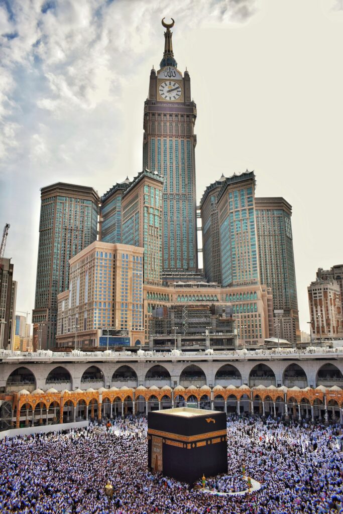 The Kaaba at Masjid al-Haram in Mecca